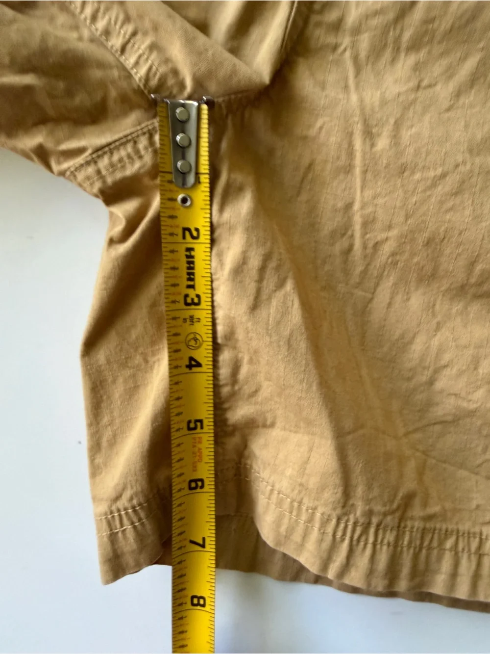 The North Face Mens Small Mustard Yellow Ripstop Cargo Hiking Shorts Belted